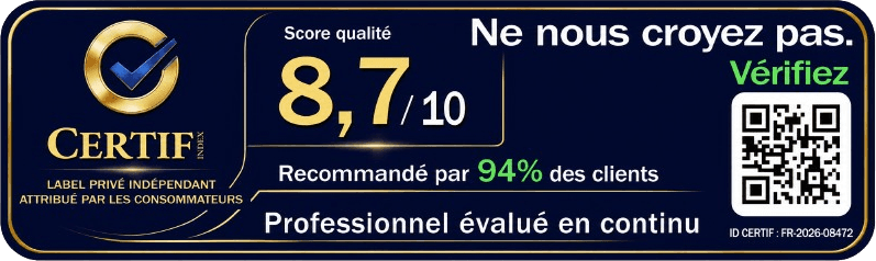 Badge dynamique CERTIF Index